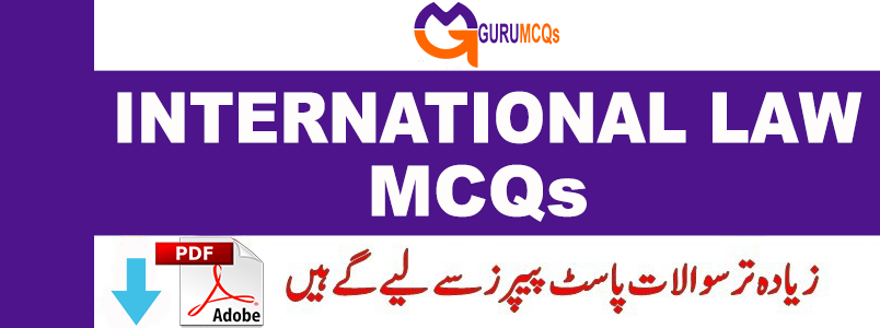 international law mcqs past papers