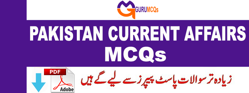 Past papers pakistan current affairs mcqs